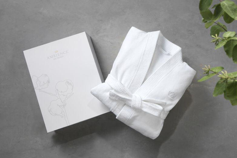 Ambience du Nord badekåbe hvid