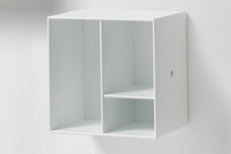 Montana mini m. hylder hvid H35xB35xD25