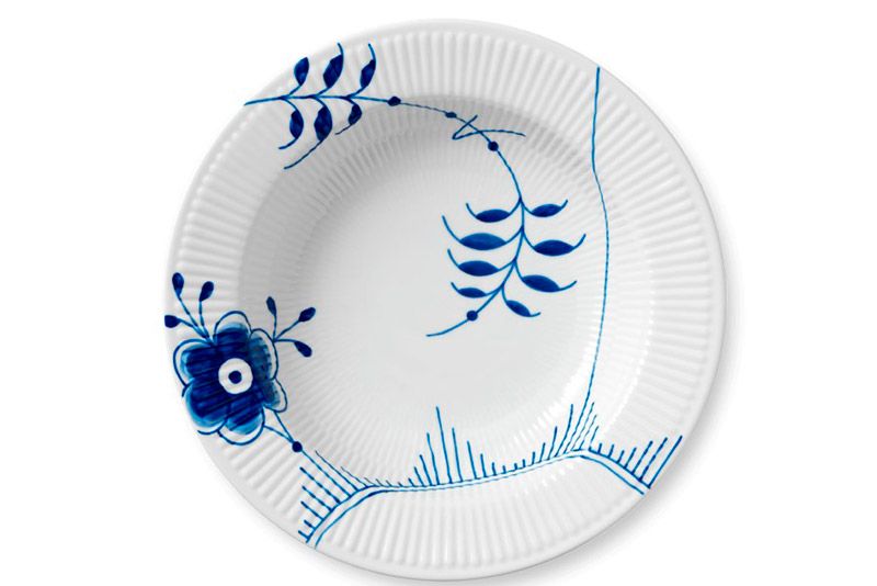 Royal Copenhagen blå mega pastatallerken
