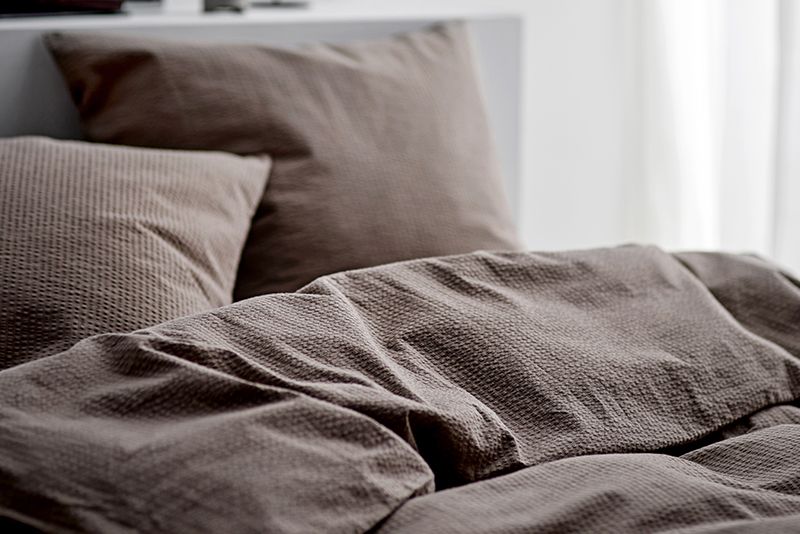 Södahl wave bak & bølge sengetøj  taupe længde 200/220