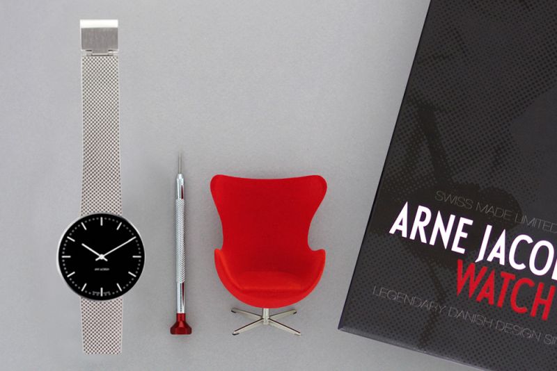 Arne Jacobsen ur og Ægget Limited Edition - 40 mm