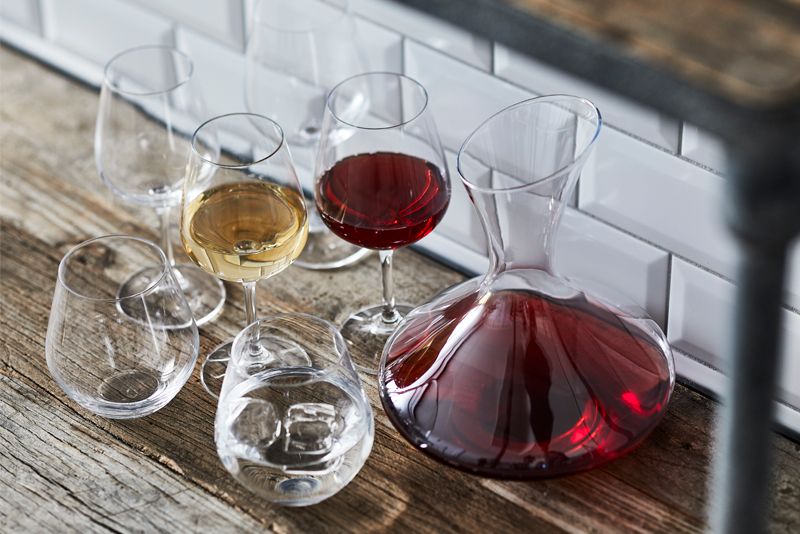 Lyngby krystal vinsæt, karaffel og glas - 19 dele