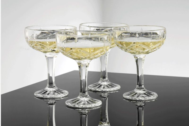 Elegante champagneskåle fra Aidas Harvey-serie 25cl 4 stk