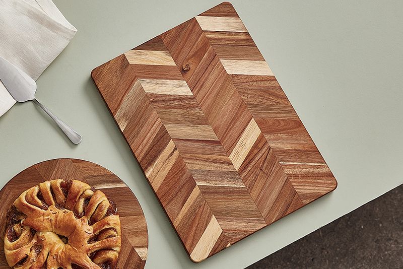 Aida herringbone skærebræt 38x28x2 cm