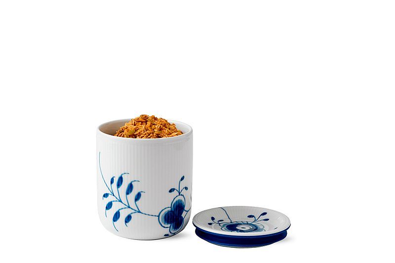 Royal Copenhagen blå mega opbevaringskrukke 80cl