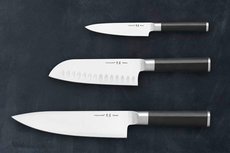 Fiskars Sensei knivsæt med 3 knive