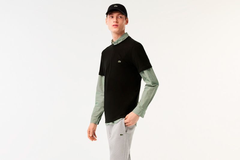 Lacoste t-shirt sort str L