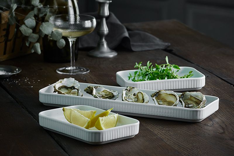 Pillivuyt tapasfad sæt hvid 3 dele 