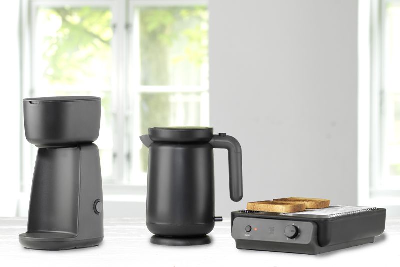 Stelton RIG-TIG kaffemaskine, elkedel og toaster
