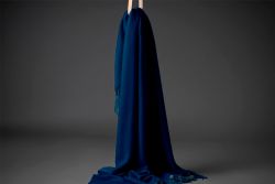 Silkeborg Uld Cusco plaid mørkeblå 130x200