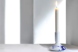 Royal Copenhagen blå mega lysestage 12cm