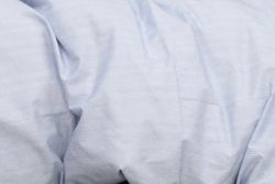 OMHU Økologisk sengetøj - blå - 2 sæt med 4 pudebetræk