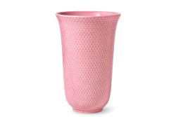 Rhombe Color Vase H20 cm rosa porcelæn 