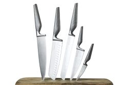 Jesper Koch knivsæt i genanvendt stål - 5 stk. 