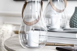 Holmegaard DWL lanterne klar glas 16cm