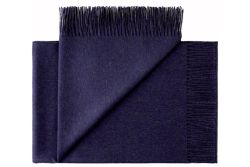 Silkeborg Uld Cusco plaid mørkeblå 130x200