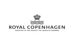 Royal Copenhagen hvid riflet krus 33cl 2 stk