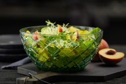 Lyngby sorrento fad blå ,4 ass skåle, salatskål