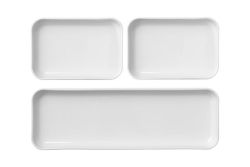 Pillivuyt tapasfad sæt hvid 3 dele 