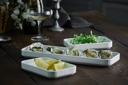 Pillivuyt tapasfad sæt hvid 3 dele 