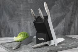 Raadvad knivblok med 5 knive