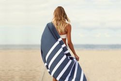 SummerSand badehåndklæde 160x80cm deep blue