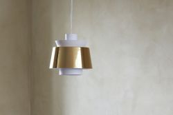 Jørn Utzon pendel hvid og messing