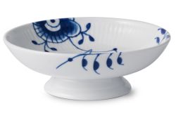 Royal Copenhagen blå mega skål på fod 18cm